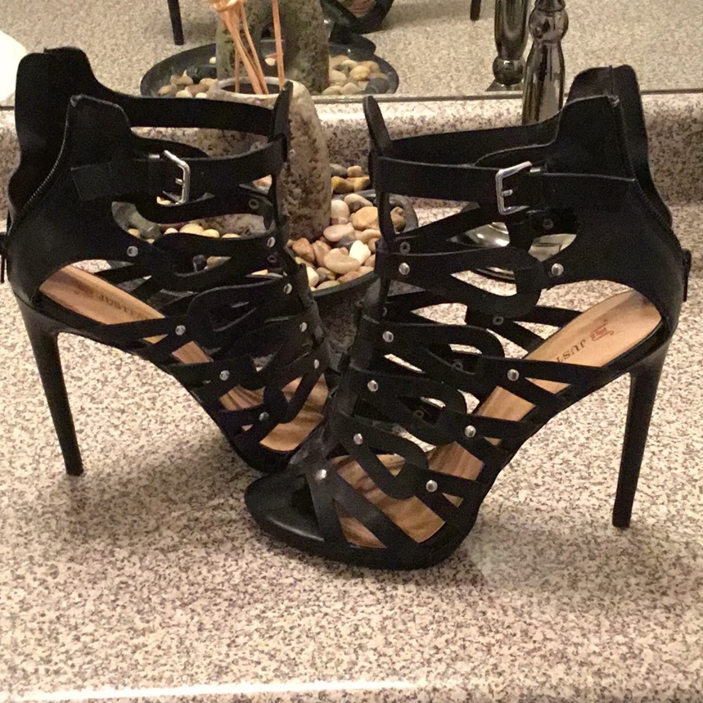 Black  Heels size 10